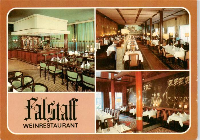 LEIPZIG Sachsen Falstaff Weinrestaurant Bar Gastraeume