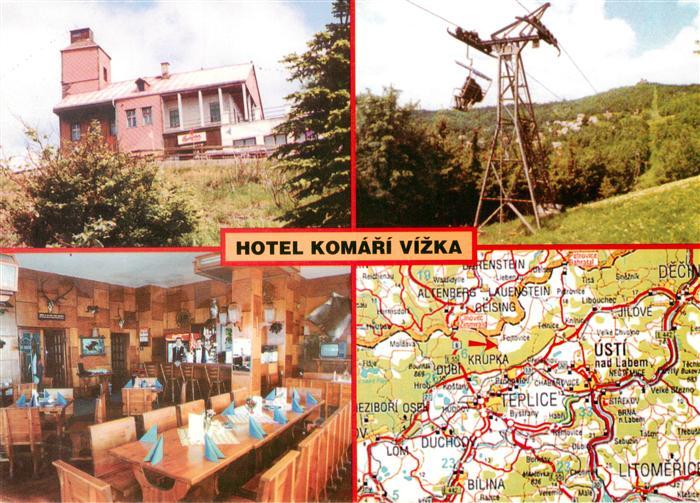 Krupka Graupen CZ Hotel Komari Vizka Gastraum Sesselbahn