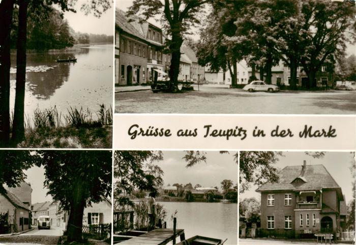 Teupitz Seepartie Dorfplatz Bootssteg Wohnhaus