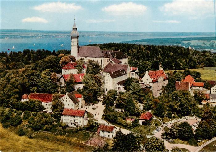 Andechs Kloster Andechs am Ammersee Fliegeraufnahme