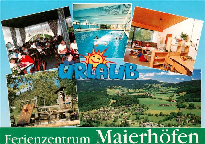Maierhoefen Allgaeu Ferienzentrum Maierhoefen Gastraum Hallenbad Kinderspielplat