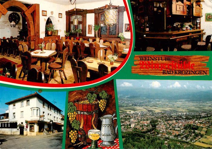 Bad Krozingen Weinstube Winzerstueble Gaststube Bar Fliegeraufnahme
