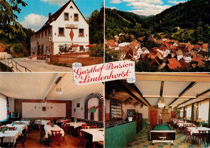 Wirsberg Kulmbach Bayern Gasthof Pension Lindenhorst Gastraeume Panorama