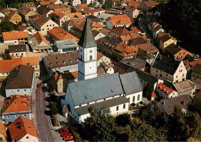 Woerth Donau Kath Pfarrkirche St Peter Fliegeraufnahme