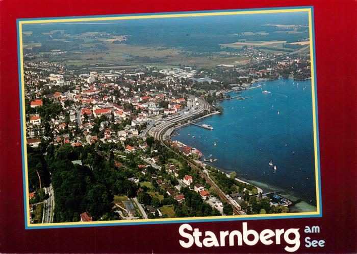 Starnberg Starnbergersee Fliegeraufnahme