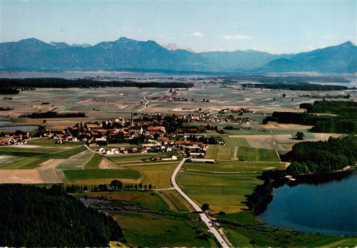 Eggstaett Oberbayern Fliegeraufnahme mit Hartsee