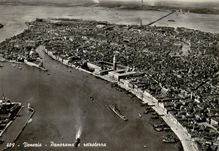 Venezia Venedig Panorama e retroterra veduta aerea