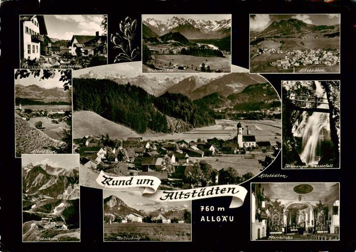 Altstaetten SG und Umgebung Alpenpanorama Luftaufnahme