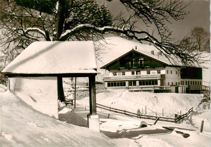 Brannenburg Berggasthof Schweinsteig Winterlandschaft
