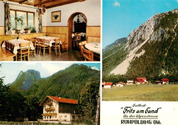 Ruhpolding Bayern Gasthof Pension Fritz am Sand Bayerische Alpen