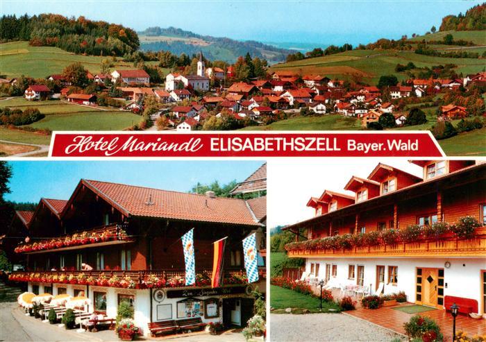 Elisabethszell Hotel Mariandl Ortsansicht mit Kirche