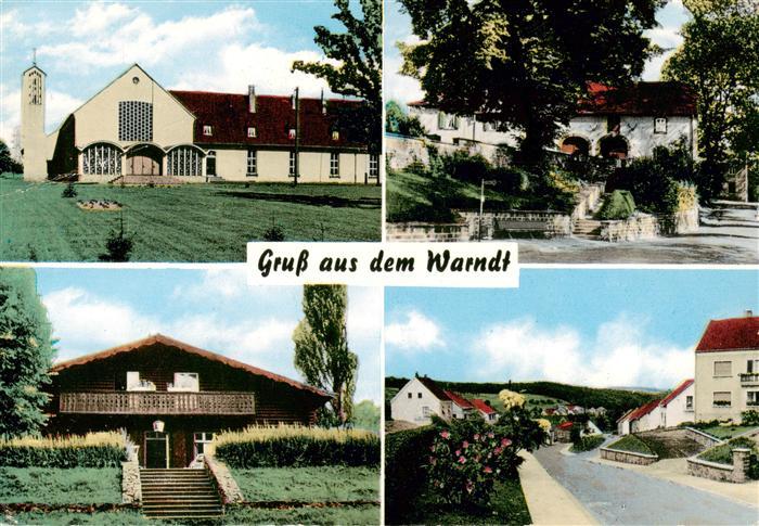 Warndt Grossrosseln Teilansichten Kirche Hautstrasse