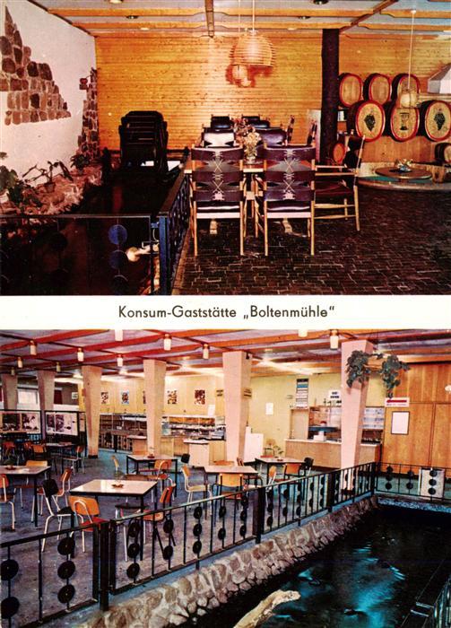 Boltenmuehle Neuruppin Konsum-Gaststaette Boltenmuehle Weinstube Gastraum