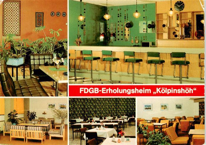 Loddin FDGB Erholungsheim Koelpinshoehe Speisesaal Aufenthaltsraum
