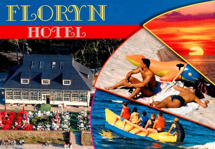 Mielno Gross Moellen Ostseebad Pommern PL Hotel Floryn Luftaufnahme Strand Sonne