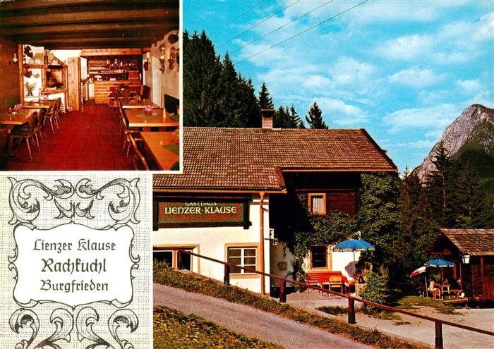 Burgfrieden Gasthaus Lienzer Klause Rachkuchl Holzkohlengrill