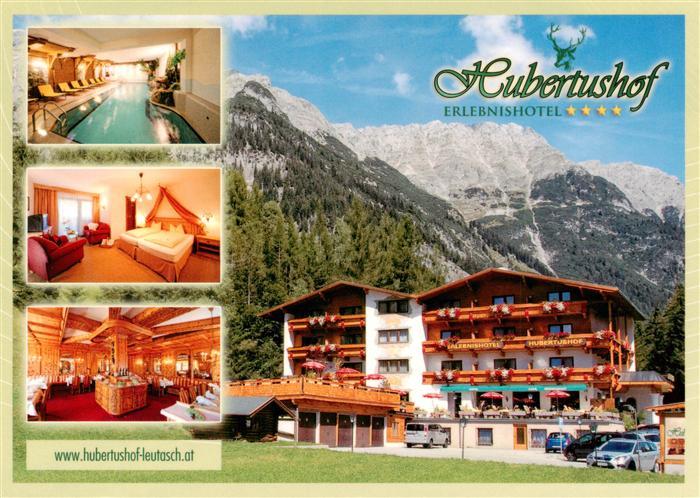 Leutasch Tirol AT Erlebnishotel Hubertushof Hallenbad Fremdenzimmer Restaurant A