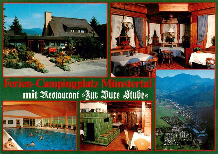 Muenstertal  Schwarzwald Ferien Campingplatz mit Restaurant Zur Bure Stube Halle