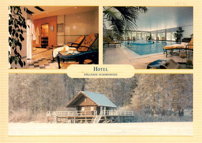 Doellnsee Schorfheide Hotel Doellnsee Schorfheide Sauna Hallenbad Badehaus im Wi