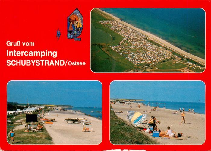 Schubystrand Schuby Intercamping Strandpartien Fliegeraufnahme