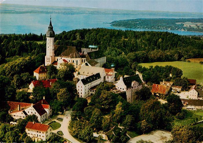Andechs Kloster Andechs am Ammersee Fliegeraufnahme