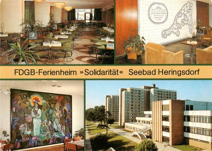 Heringsdorf Ostseebad Usedom FDGB Ferienheim Solidaritaet Cafe Sanddorn Foyer m