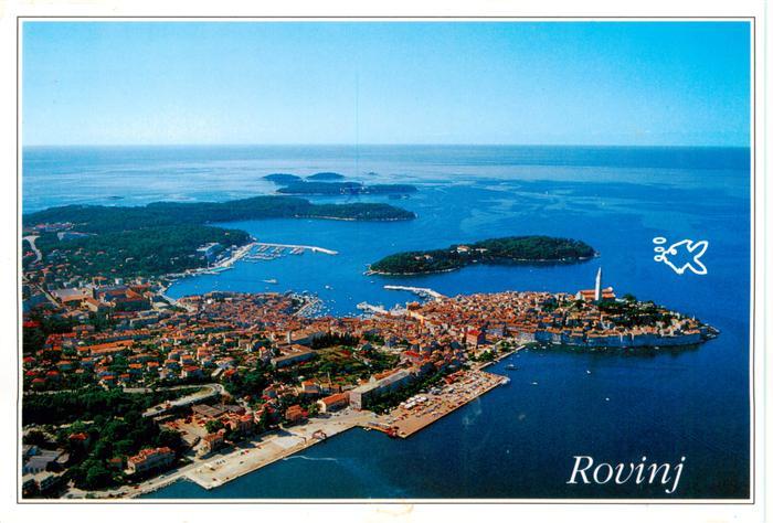 Rovinj Rovigno Istrien Croatia Fliegeraufnahme