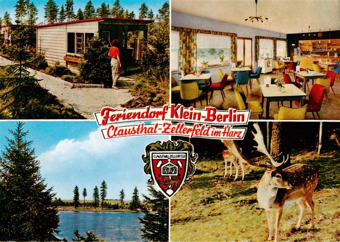 Clausthal-Zellerfeld Feriendorf Klein Berlin Clubhaus Gaststaette Teich Damwild