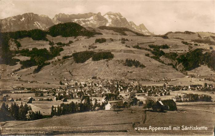 Appenzell IR Appenzell mit Saentiskette