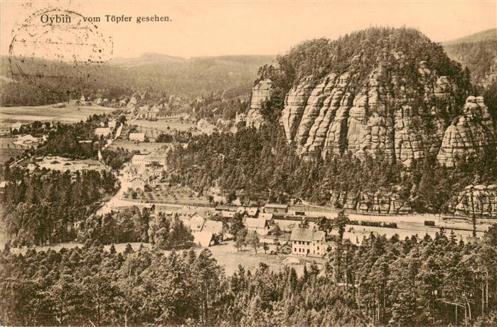 Oybin Sachsen vom Toepfer gesehen
