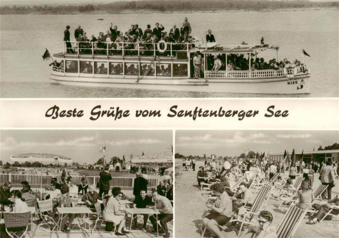 Senftenberger See Niederlausitz Personenschiff Nixe Strand