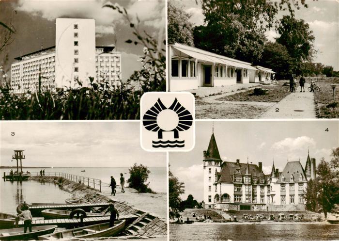 Klink Waren FDGB Urlaubersiedlung Voelkerfreundschaft Bungalows Mole Schloss
