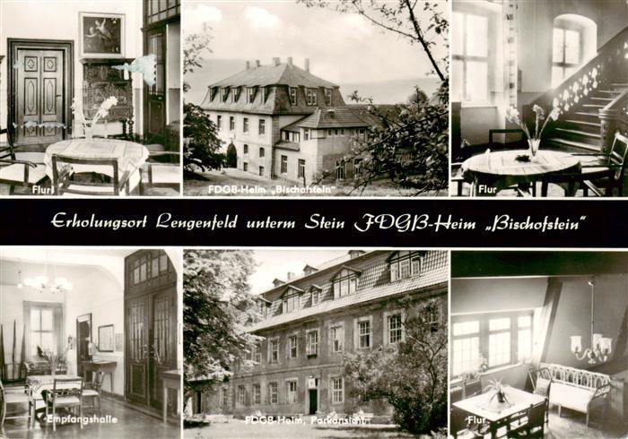 Lengenfeld Stein Flur FDGB Heim Bischofstein Flur Empfangshalle Parkansicht