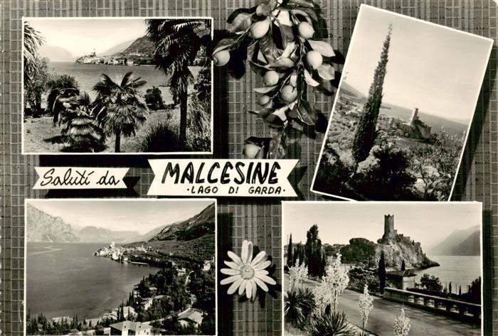 Malcesine Lago di Garda Teilansichten Burg