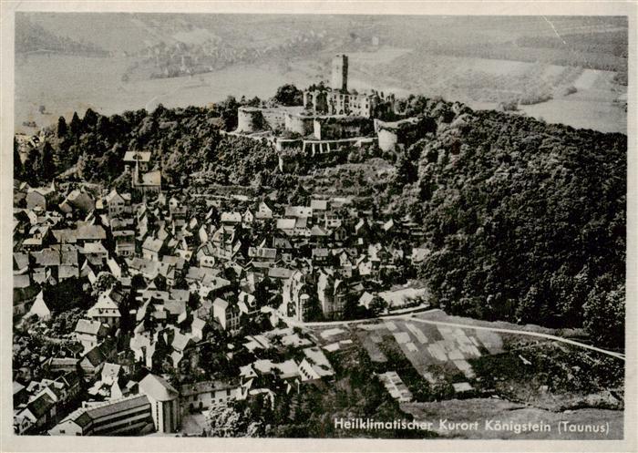 Koenigstein  Taunus Fliegeraufnahme mit Schloss