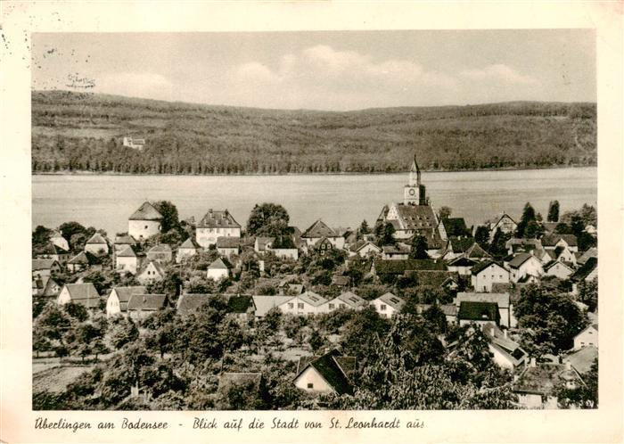 ueberlingen Bodensee Stadtblick von St Leonhardt aus