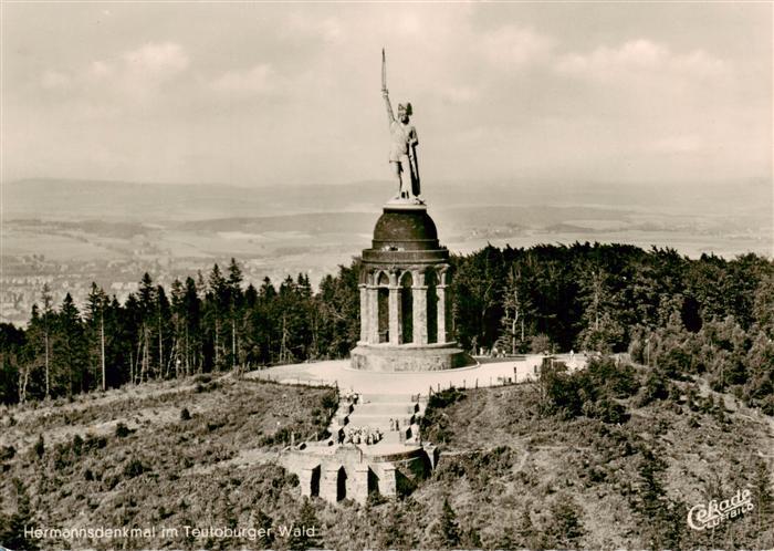 Teutoburgerwald Herrmannsdenkmal Fliegeraufnahme