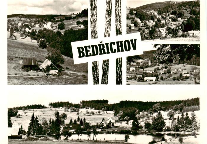 Bedrichov Friedrichswald CZ Teilansichten Panorama