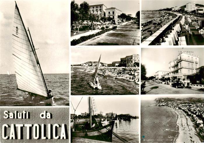 Cattolica  Provincia Rimini IT Promenade Segeln Hafen Strand