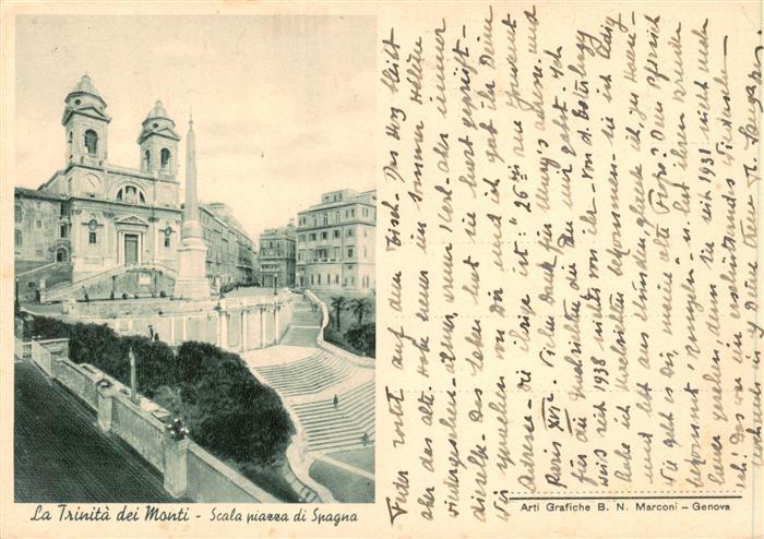 Genova Genua Liguria IT La Trinita dei Monti Scala piazza di Spagna