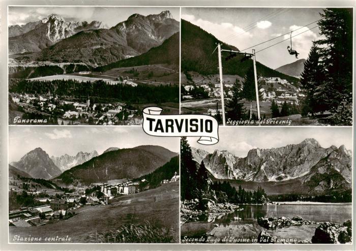 Tarvisio Udine IT Panorama Seggiovia del Priesnig Stazione centrale Secondo Lago