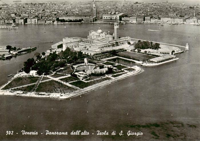 Venezia Lido Veneto IT Isola di San Giorgio Fliegeraufnahme