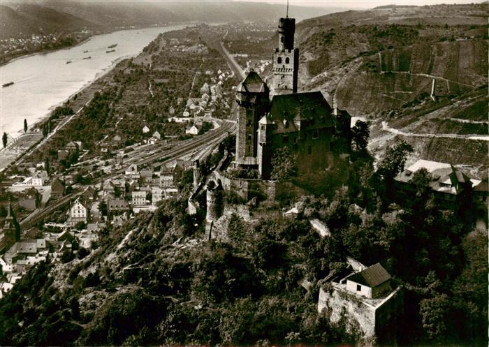 Marksburg Braubach Die Marksburg Fliegeraufnahme
