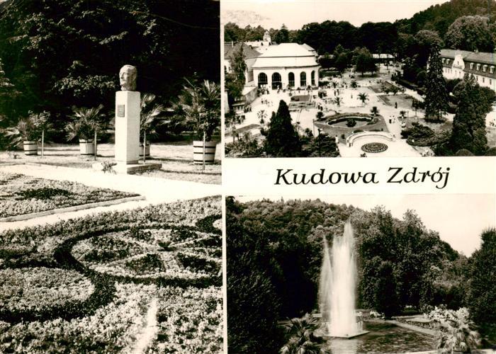 Kudowa-Zdroj Bad Kudowa Niederschlesien Pomnik Stanislawa Moniuszki Pijalnia i s