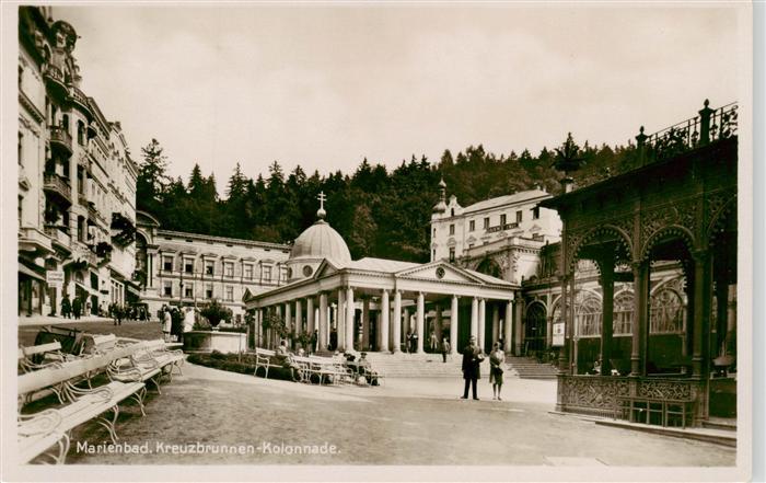 Marienbad Marianske Lazne CZ Kreuzbrunnen Kolonnade