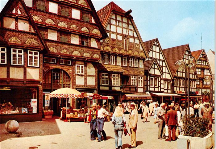 Bad Salzuflen Fussgaengerzone Langestrasse Alte Buergerhaeuser