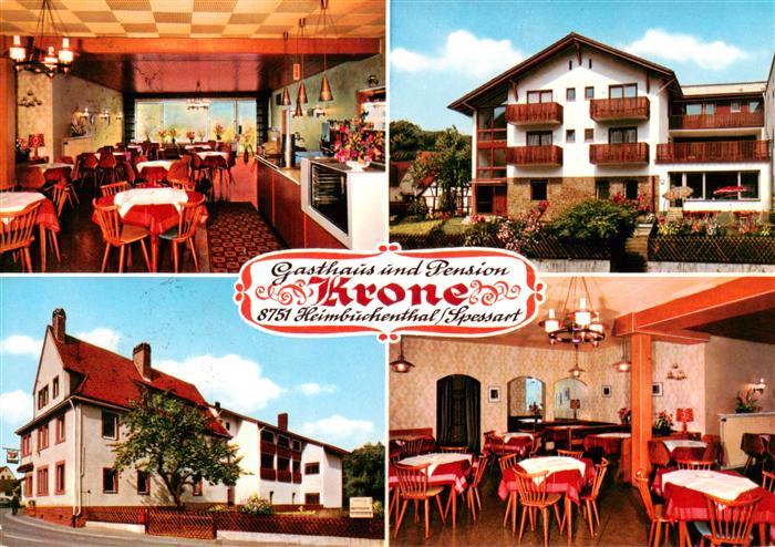 Heimbuchenthal Gasthaus Pension Krone Gastraeume