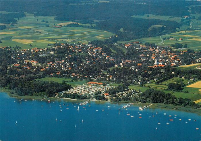 Utting Ammersee Fliegeraufnahme mit Campingplatz