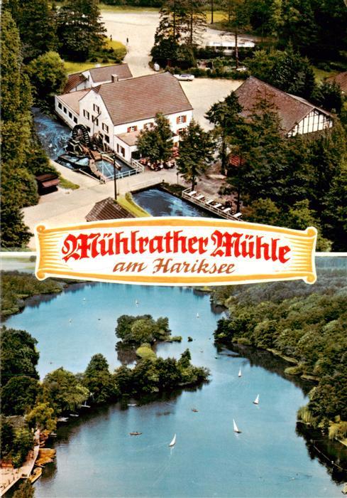 Schwalmtal Niederrhein Muehlrather Muehle am Hariksee Fliegeraufnahme