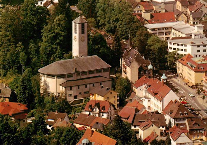 Triberg Stadtkirche St Clemens Maria Hofbauer Fliegeraufnahme